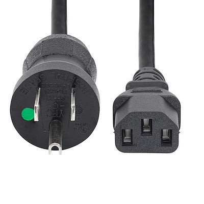 Cable De 3M  De Alimentacion De Grado Hospitalario, 18Awg, Nema 5-15P A C13, 10A 125V, Cable Punto Verde - Startech.Com Mod. Pxtmg10110