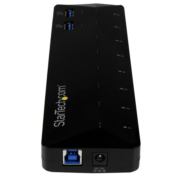 Hub Concentrador Usb 3.0 De 10 Puertos - Hub Con Puertos De Carga Y Sincronización - 2 Puertos De 1.5A - Startech.Com Mod. St103008U2C