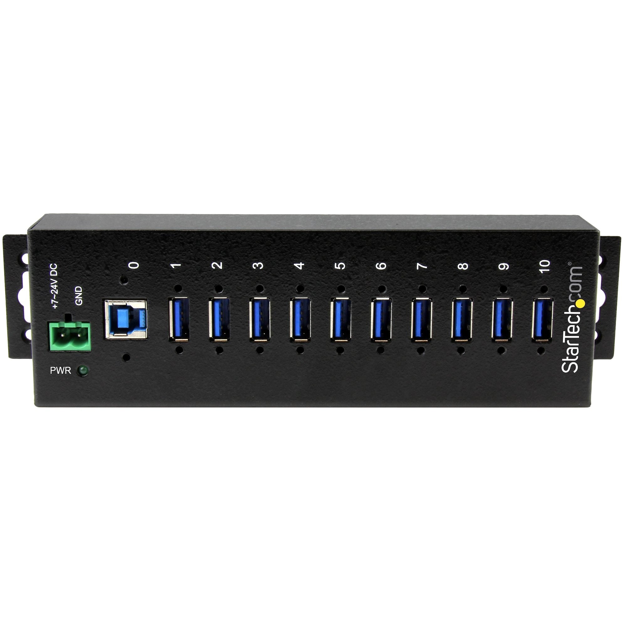 Concentrador Industrial Usb 3.0 De 10 Puertos - Hub Con Proteccion De Descargas - Startech.Com Mod. St1030Usbm