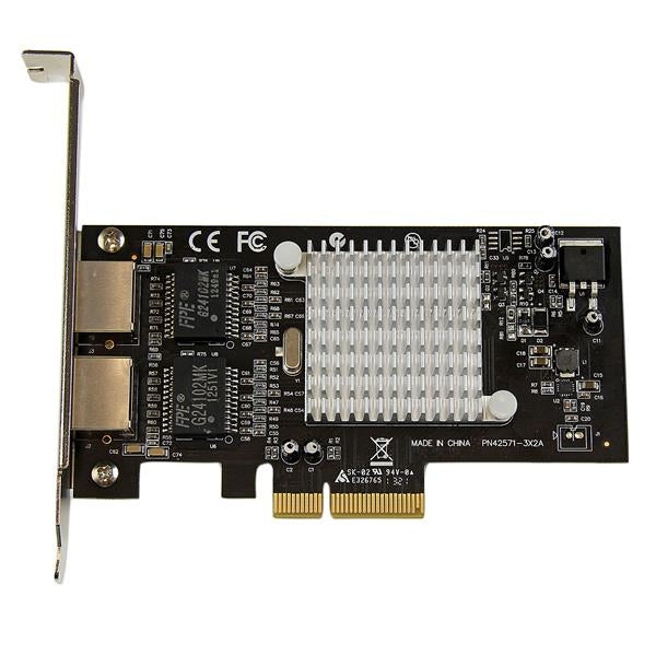 Tarjeta Adaptador De Red Pci Express Pci-E Gigabit Ethernet Con 2 Puertos Rj45 De 1Gbps Y Chipset Intel I350 - Startech.Com Mod. St2000Spexi