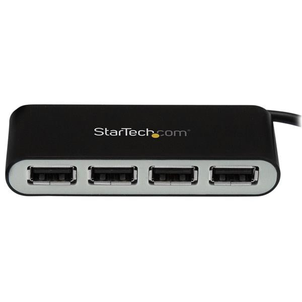 Concentrador Usb Startech.Com St4200Mini2 2.0 480 Mbit/S Negro Plata Puertos