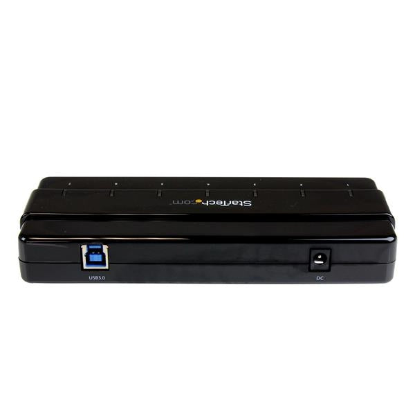 Concentrador Usb 3.0 De 7 Puertos - Hub De Escritorio Con Adaptador De Alimentación - Color Negro - Startech.Com Mod. St7300Usb3B