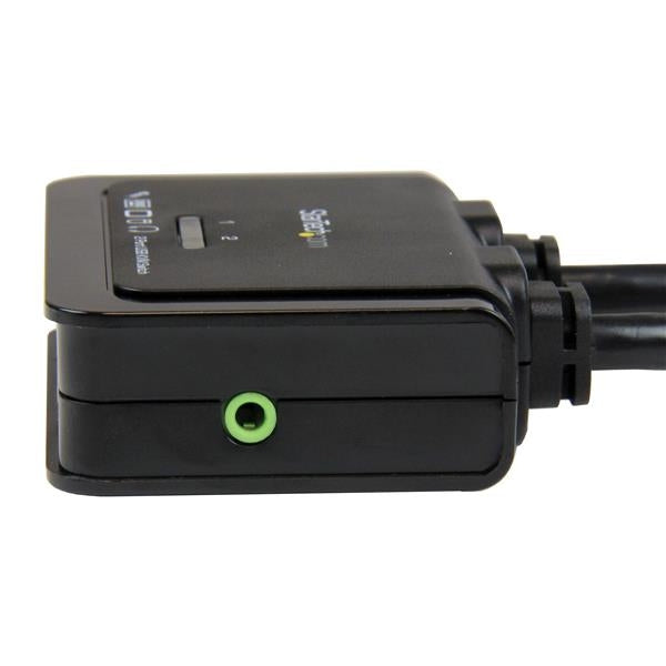 Conmutador Switch Kvm 2 Puertos Hdmi® Usb Audio Mini Jack Con Cables Integrados Sin Alimentación Externa - 1080P - Startech.Com Mod. Sv211Hdua