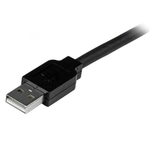 Cable De Extensión Alargador De 10M Usb 2.0 Hi Speed Alta Velocidad Activo Amplificado - Macho A Hembra Usb A - Negro - Startech.Com Mod. Usb2Aaext10M