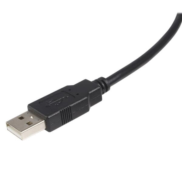 Cable Usb 2.0 Certificado De 1.8 Metros Para Impresora - 1X Usb A Macho - 1X Usb B Macho - Negro - Startech.Com Mod. Usb2Hab6