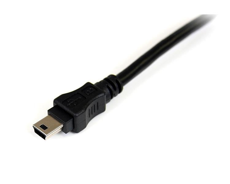 Cable De 30Cm Usb En Y Para Discos Duros Externos - 2X Usb A Macho A 1X Usb Mini B Macho - Startech.Com Mod. Usb2Habmy1