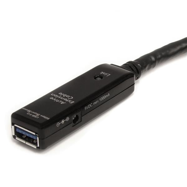 Cable Extensor De 10 Metros Usb 3.0 Superspeed Activo - Usb A Macho A Hembra - Negro - Startech.Com Mod. Usb3Aaext10M