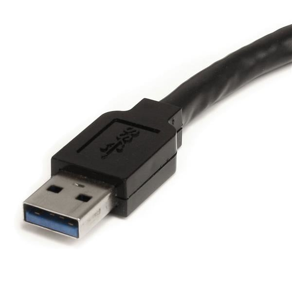 Cable Extensor De 10 Metros Usb 3.0 Superspeed Activo - Usb A Macho A Hembra - Negro - Startech.Com Mod. Usb3Aaext10M