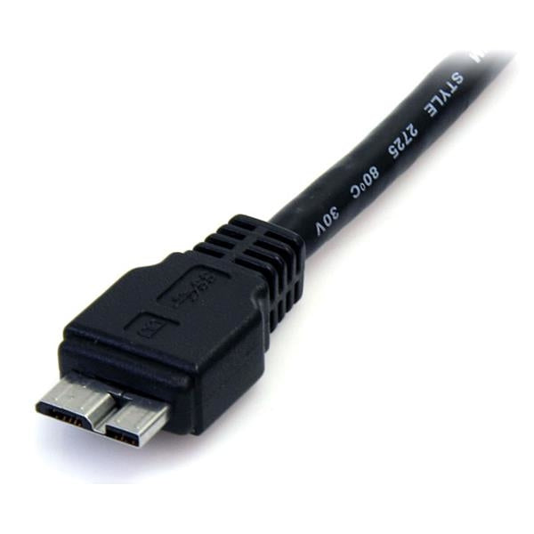 Cable 50Cm Usb 3.0 Super Speed Ss Micro Usb B Macho A Usb A Macho Adaptador - Negro - Startech.Com Mod. Usb3Aub50Cmb