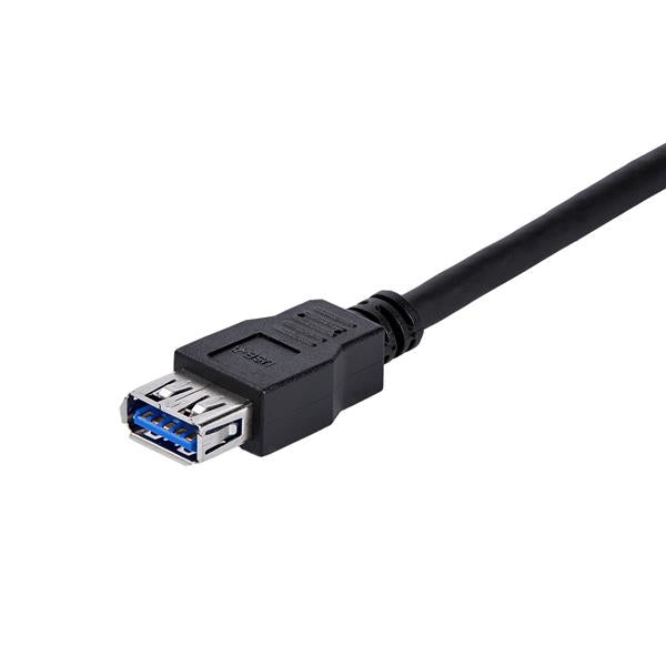 Cable De 1M De Extension Alargador Pasivo Usb 3.0 Superspeed - Macho A Hembra Usb A - Extensor - Negro - Startech.Com Mod. Usb3Sext1Mbk