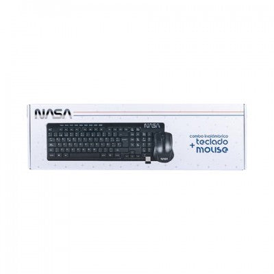 Kit De Teclado Y Mouse Techzone Ns_Km03 Combo Inalambrico Gamer Nasa Marca