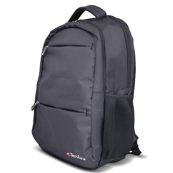 Mochila Techzone Tz18Lbp01-Gris Backpack Warrior Garantía Ilimitada De Por Vida Cierres Autorreparables Laptop 15.6"