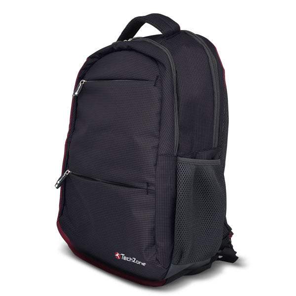 Mochila Techzone Tz18Lbp01-Negro Backpack Warrior Garantía Ilimitada De Por Vida Cierres Autorreparables Laptop 15.6 Pulgadas