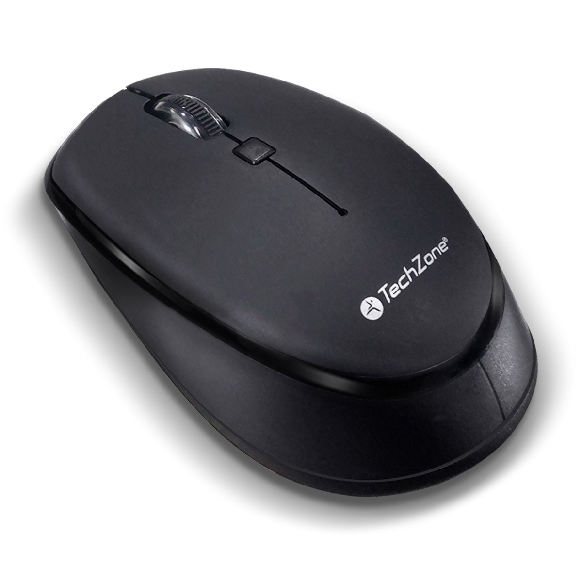 Mouse Inalámbrico Techzone Tz19Mou01-Ina Start Black Hasta 1600 Dpi'S 3 Botones Textura En Rubber Año De Garantía.