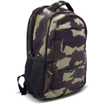 Backpack Warrior Techzone Tz20Lbp01-Camou Poliéster Garantía Ilimitada De Por Vida Cierres Autorreparables Laptop 15.6 Pulgadas