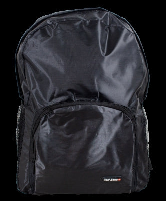 Mochila Techzone Tzlbp02 Back Pack Basic Capacidad De 15.6 Confeccionado En Nylon. Color Negro.