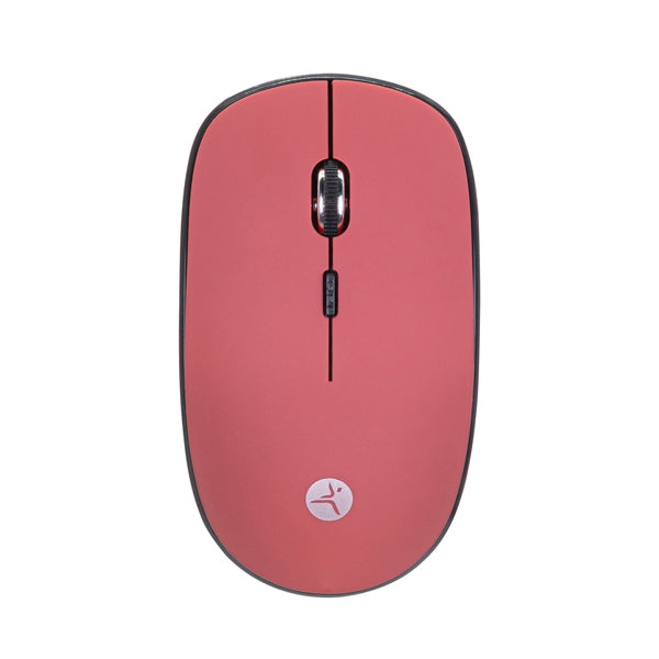Mouse Inalámbrico Techzone Tzmouina03 Terra De 1600 Dpi'S 4 Botones Texturizado Rubber Color Rojo Año Garantía.