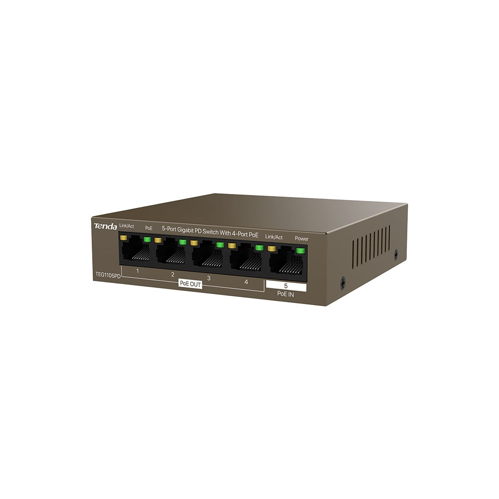 Switch Tenda Teg1105Pd Gigabit Puertos