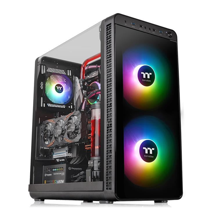 Gabinete Thermaltake View 37 Negro Media Torre E-Atx, Atx, Micro Atx, Mini Itx Acrilico Argb Gamer