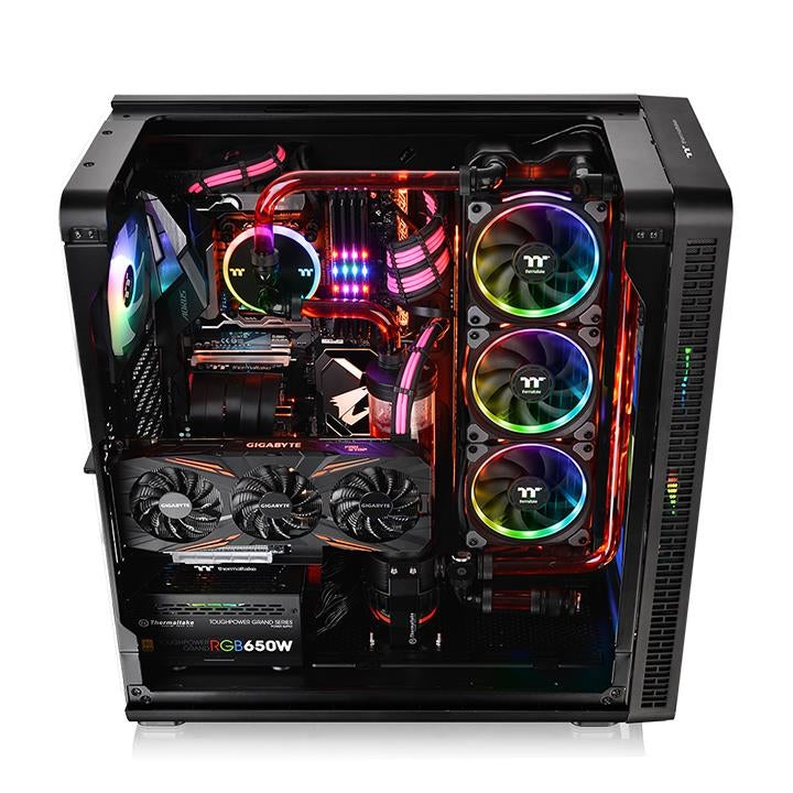 Gabinete Thermaltake View 37 Negro Media Torre E-Atx, Atx, Micro Atx, Mini Itx Acrilico Argb Gamer