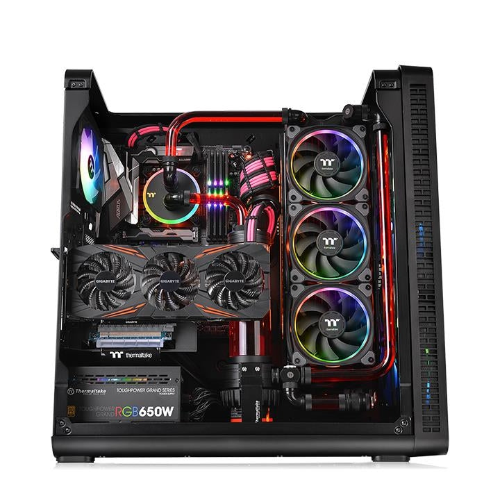 Gabinete Thermaltake View 37 Negro Media Torre E-Atx, Atx, Micro Atx, Mini Itx Acrilico Argb Gamer