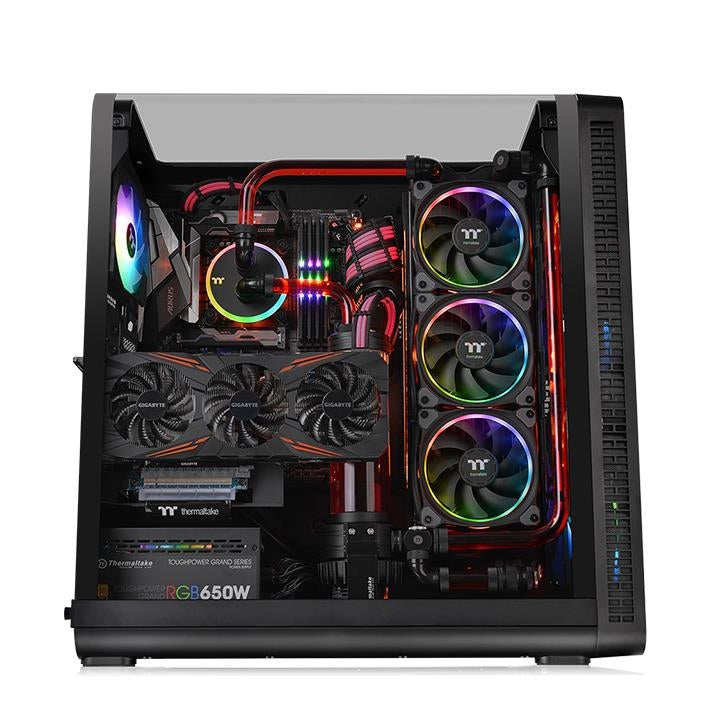 Gabinete Thermaltake View 37 Negro Media Torre E-Atx, Atx, Micro Atx, Mini Itx Acrilico Argb Gamer