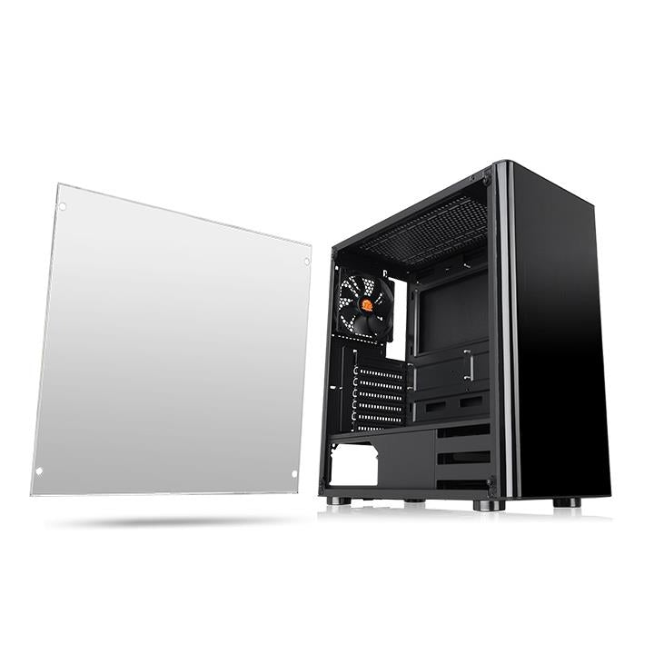 Gabinete Tmk V200 Thermaltake Ca-1K8-00M1Wn-00 Midi-Tower Pc Vidrio Spcc Atxmicro-Atxmini-Atx Negro