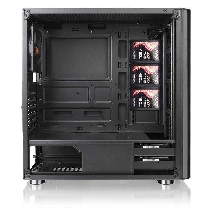 Gabinete Tmk V200 Thermaltake Ca-1K8-00M1Wn-00 Midi-Tower Pc Vidrio Spcc Atxmicro-Atxmini-Atx Negro