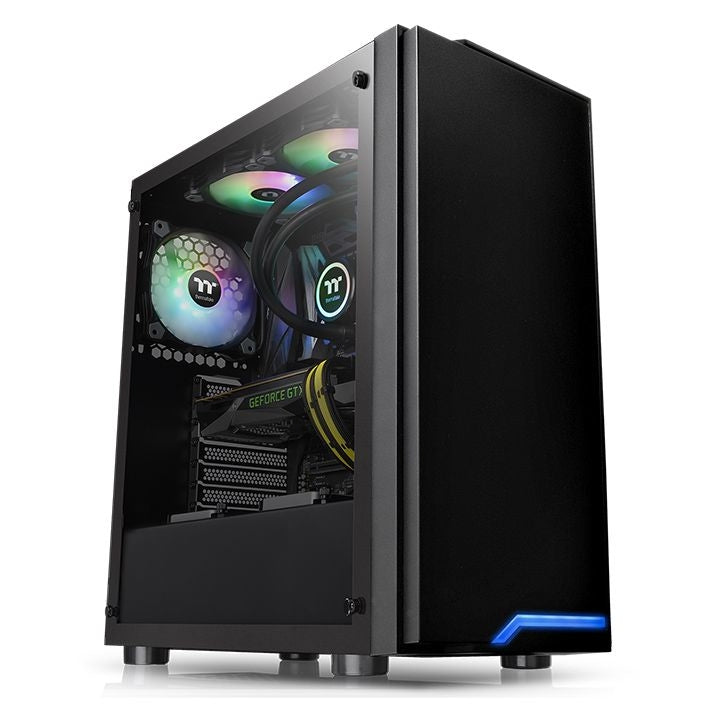 Gabinete Thermaltake H100 Negro Media Torre Atx, Micro Atx, Mini Itx Cristal Templado Gamer