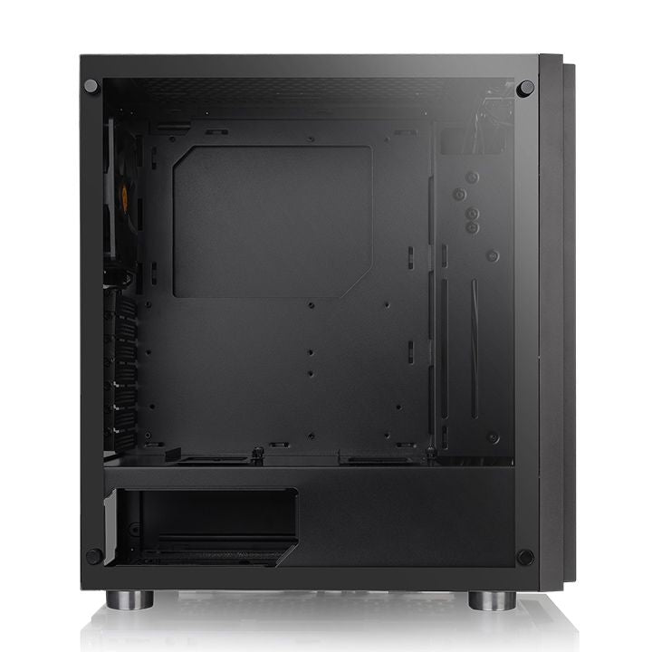 Gabinete Thermaltake H100 Tg Cristal Templado 4Mm Media Torre Spcc Atx Micro-Atx Mini-Atx Negro