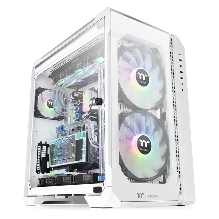 Gabinete Thermaltake View 51 Blanco Media Torre Mini Itx, Micro Atx, Atx, Eatx Cristal Templado Argb Gamer