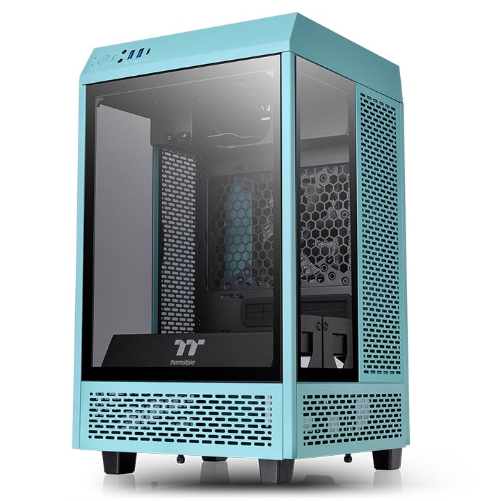 Gabinete Thermaltake Tower 100 Turquoise Mini Chassi Torre Mini-Itx Turquesa