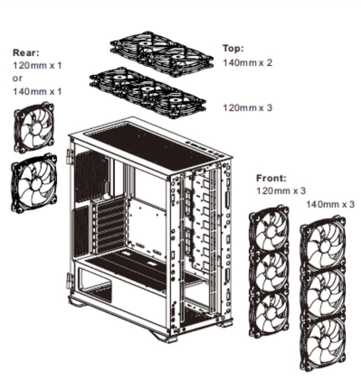 Gabinete Thermaltake H700 Tg Black Rgb Mid-Torre Mini Itx Hasta E-Atx Negro