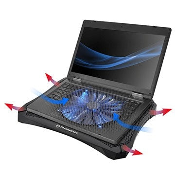 Base Enfriadora Thermaltake Massive V20/Para Notebook Hasta 17/Negra/800 Rpm