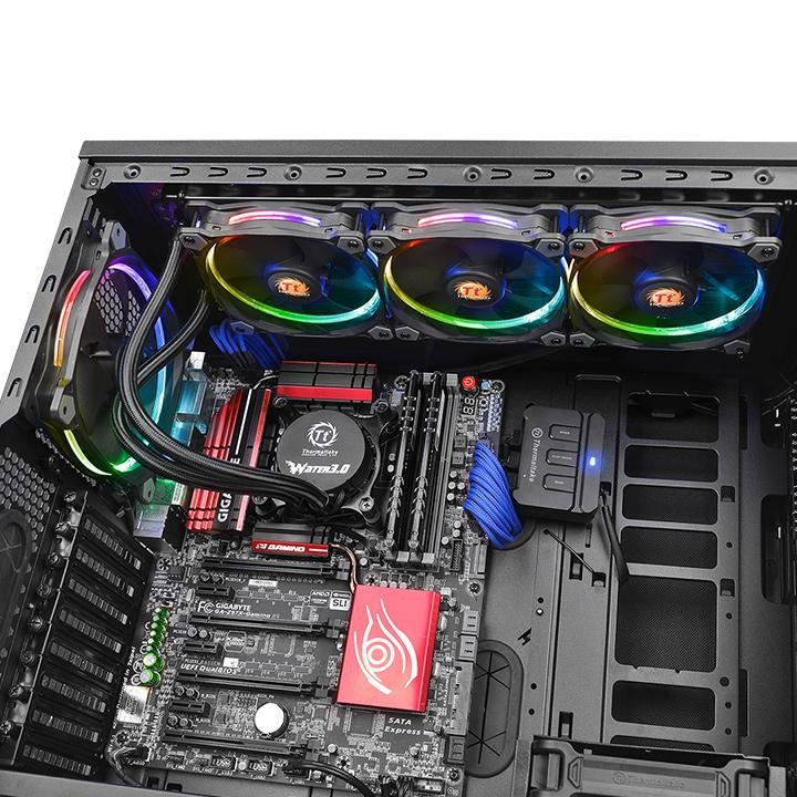 Enfriador Líquido Thermaltake Water 3.0 Riing Rgb 360 Negro 800 - 1500 Rpm