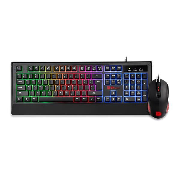 Kit Gamer Teclado Thermaltake Cm-Chc-Wlxxpl-Spp Usb Alámbrico 2400 Dpi