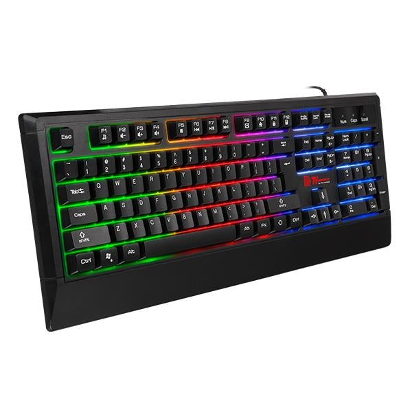 Kit Gamer Teclado Thermaltake Cm-Chc-Wlxxpl-Spp Usb Alámbrico 2400 Dpi