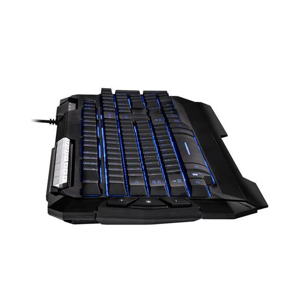 Kit Teclado Y Mouse Thermaltake Commander V2 /3 Led/Negro/Membrana/2500 Dpi/Usb