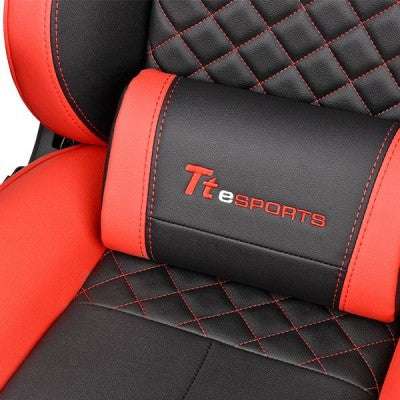 Silla Gaming Thermaltake Gc-Gtf-Brmfdl-01 Gamer Asiento Acolchado Negro/Rojo