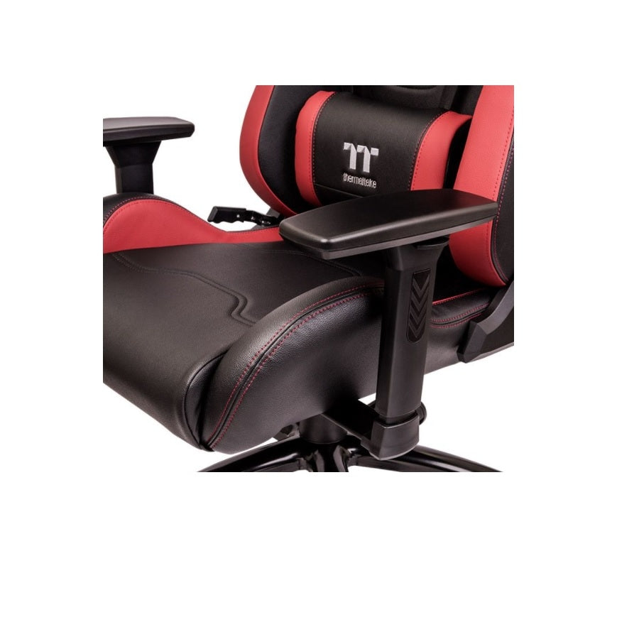 Silla Thermaltake U Fit 2D Negro-Rojo Ergonomica Max 140Kg Reclinable 90-135 Alto Rendimiento Gamer