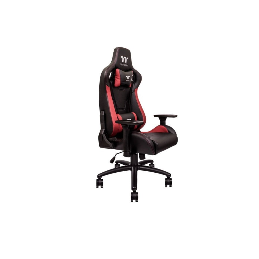 Silla Thermaltake U Fit 2D Negro-Rojo Ergonomica Max 140Kg Reclinable 90-135 Alto Rendimiento Gamer