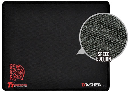 Mousepad Thermaltake Dasher Mini Slim/Negro/250 X 210 X 2 Mm/Poliuretano Antideslizante