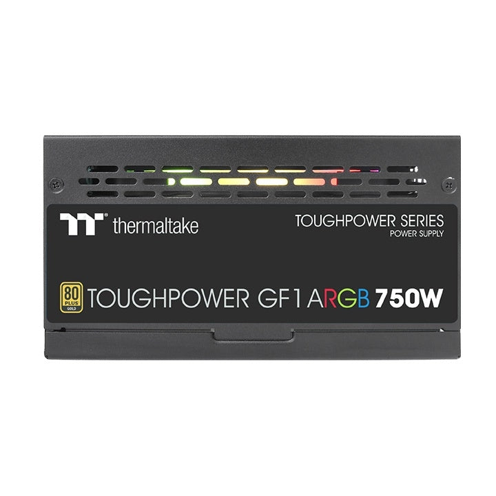 Fuente De Poder Thermaltake Toughpower Gf1 Argb Atx 750W Modular 80 Plus Gold Pc Gamer Argb