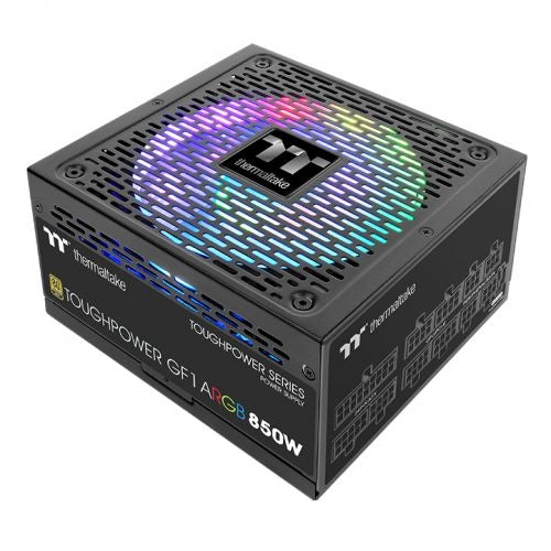 Fuente De Poder Thermaltake Toughpower Gf1 Argb Atx 850W Modular 80 Plus Gold Pc Gamer Argb