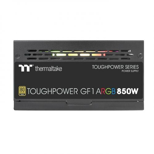 Fuente De Poder Thermaltake Toughpower Gf1 Argb Atx 850W Modular 80 Plus Gold Pc Gamer Argb