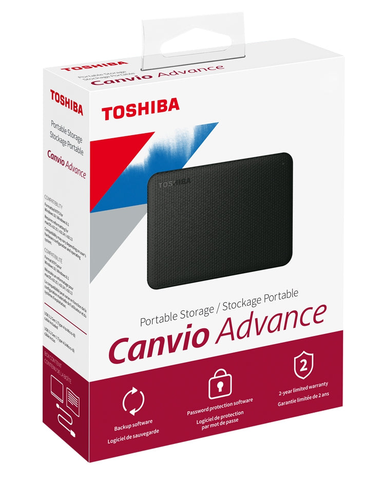 Disco Duro Externo Toshiba Canvio Advance V10 2 Tb Usb 3.0 2.5 Pulgadas Color Blanco