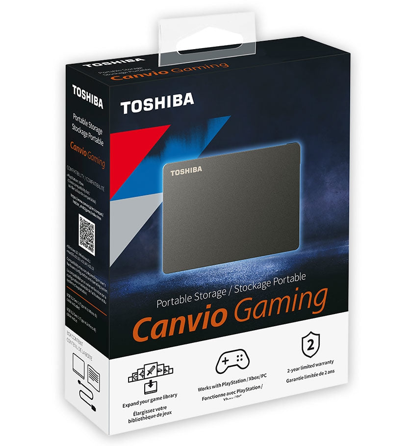 Disco Duro Externo Toshiba Canvio Gaming 1 Tb Usb 3.0 2.5 Pulgadas Negro