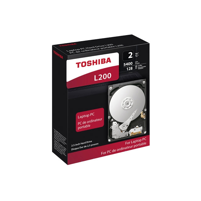 Disco Duro Toshiba Hdwl120Uzsva Interno Portátil L200 2Tb 2.5 Pulgadas 5400 Rpm 9.5Mm 8 Mb Buffer