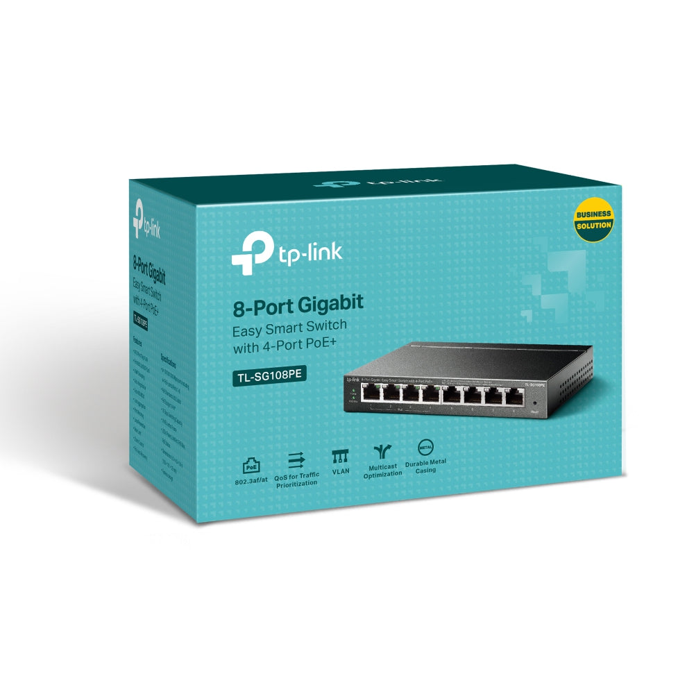 Switch Tp-Link Tl-Sg108Pe Negro 154 W