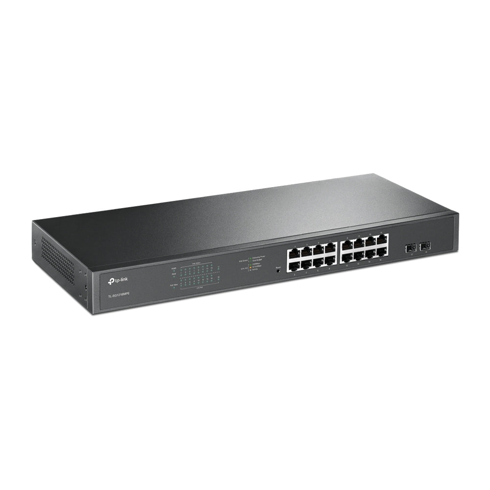 Switch Tp-Link Tl-Sg1218Mpe Negro